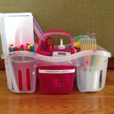 Homework caddy